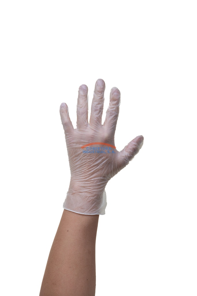 Guante vinyl desechable TW T. S cajilla de 50 pares