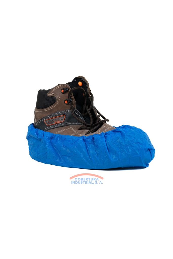 Cubrezapatos desechable plástico azul paquete de 50 pares