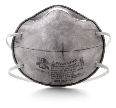 Respirador libre de mantenimiento 3M R95 8247 c/carbón activado caja de 20 unidades