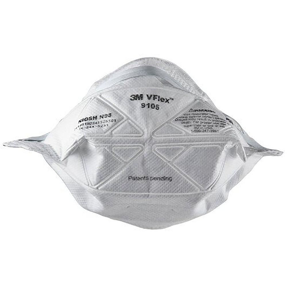 Respirador libre de mantenimiento 3M 9105 N95 blanca caja de 50 unidades