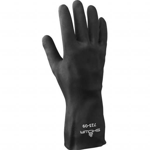 [1102] Guante neopreno Showa 723L Choroflex negro T. 9 par