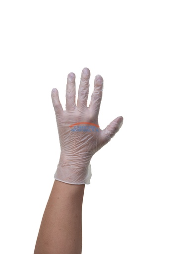 [1160] Guante vinyl desechable TW T. M cajilla de 50 pares