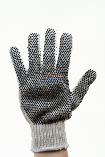 [1177] Guante de hilo con puntos de PVC Premium T. M par