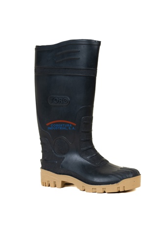 [1416] Bota de PVC Toro negra T. 38 par