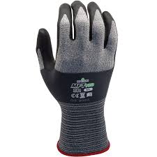 [1966] Guante palma de nitrilo Showa MFT PRO 381XL negro/gris T.9 par  