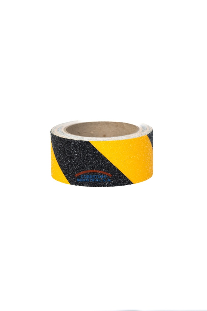 Cinta antideslizante Zebra TW 2"X5 mts negro/amarillo rollo
