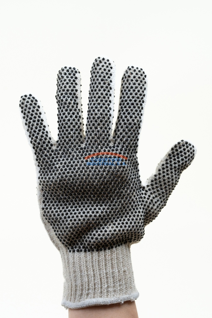 Guante de hilo con puntos de PVC Premium T. S par