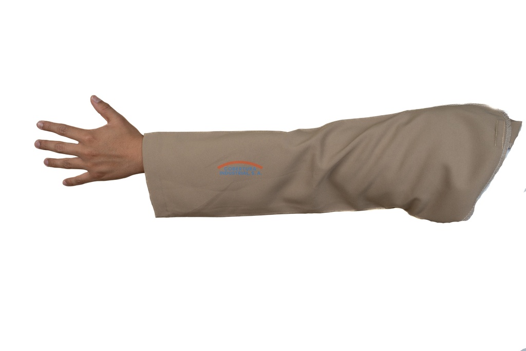 Manga de gabardina Nacional caqui T. unica par