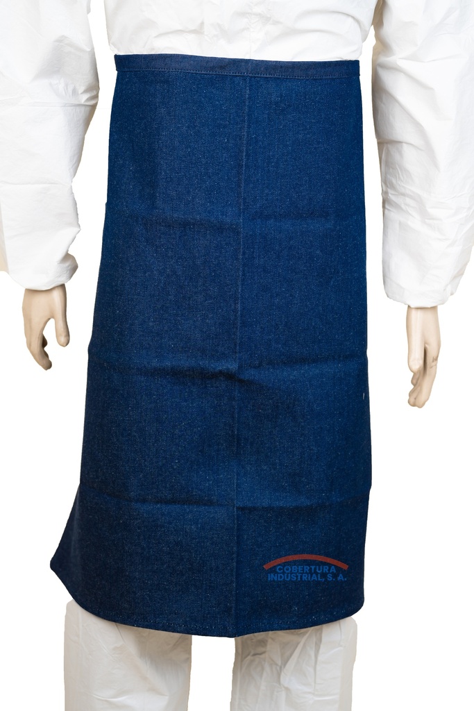Delantal de lona nacional azul unidad