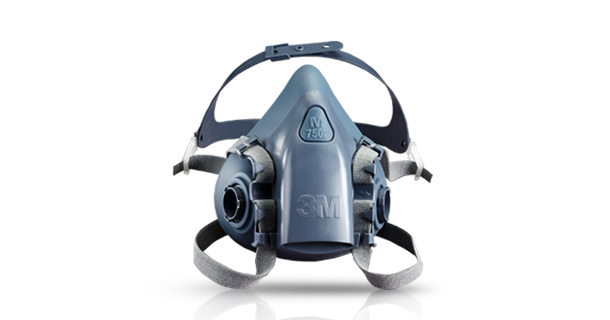 Respirador 3M 7502 silicón media cara unidad