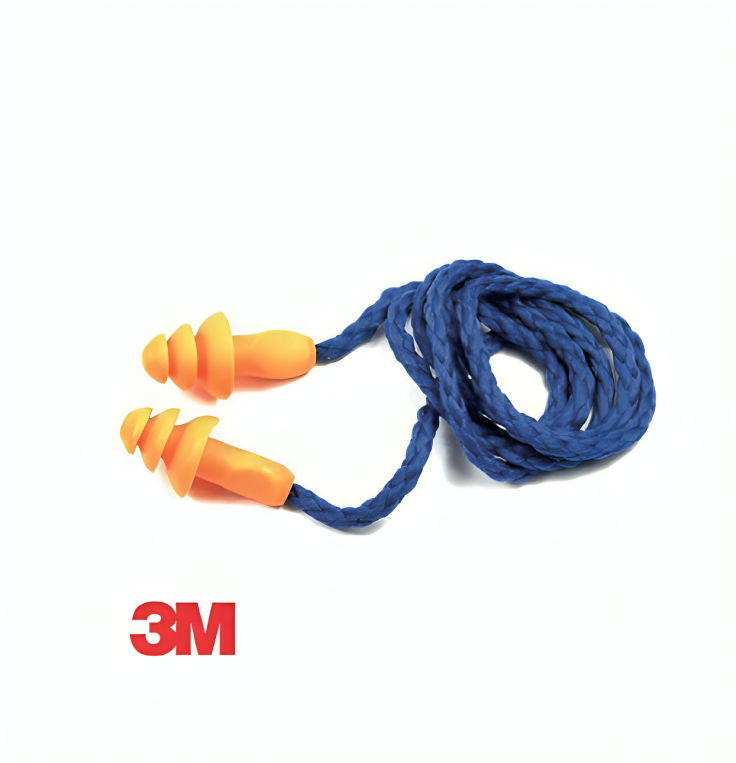 Protector auditivo lavable 3M 1270 con cordón de elastómero reduce 25dB unidad 