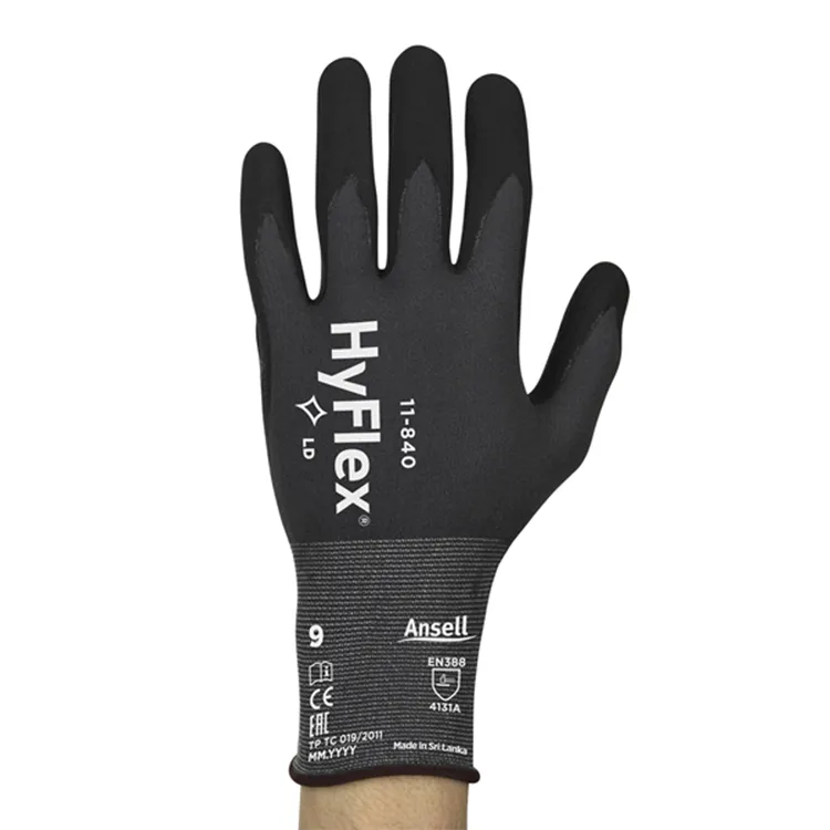 Guante Ansell Hyflex R/nitrilo espuma 11-840 T.9 par  