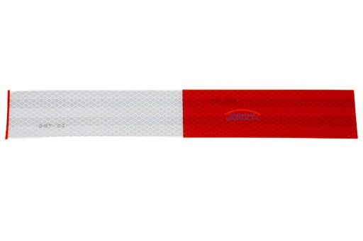 [1587] Cinta reflectiva 3M 983-326 2" grado diamante rojo/blanco pie