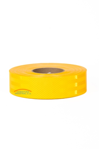 [1706] Cinta reflectiva 3M 983-71 2"X150 pies grado diamante amarilla rollo