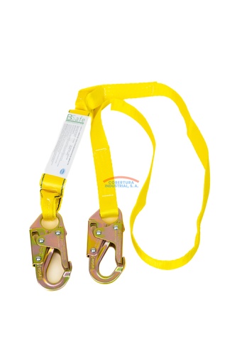 [1216] Linea de vida Bsafe con absorbedor de impacto amarilla unidad