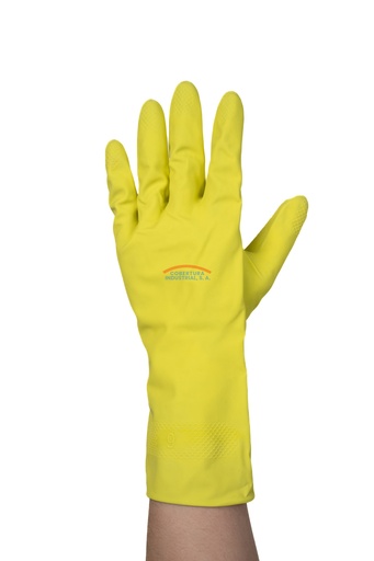 [1080] Guante platinado látex Showa VMPL amarillo T. 9 par
