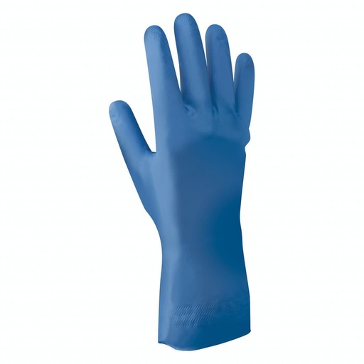 [1109] Guante nitrilo derma care Showa 707FL-DC 12" de largo azul T. 10 par