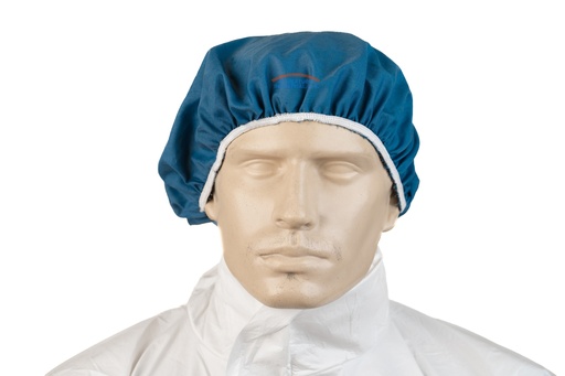 [1502] Cofia de tela lavable Nacional azul unidad