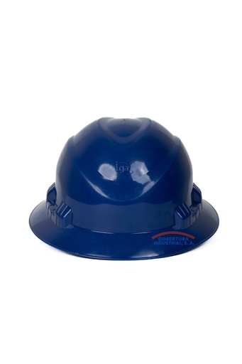 [1514] Casco SIISA ala ancha ajuste rachet azul unidad