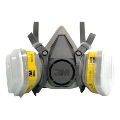 [1916] KIT 3M 6200/6003 (Incluye: Respirador media cara, par de filtros, par de prefiltros y par de retenedores)
