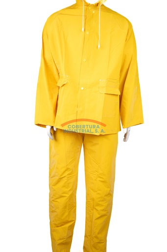 [1292] Capa PVC Tool TC2763 3 piezas (Incluye: pantalón, chaqueta y gorro) amarillo T. XL unidad