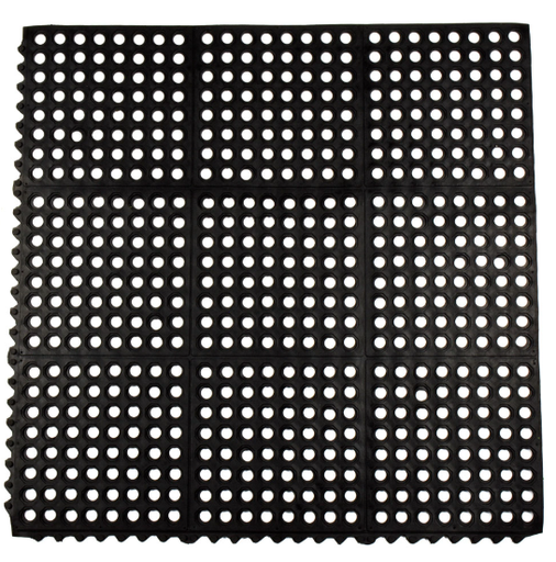 [1467] Alfombra antifatiga 36"X36" TW color negro unidad