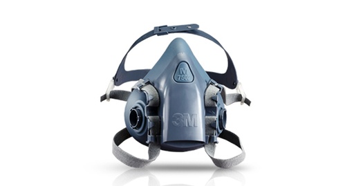 [1235] Respirador 3M 7502 silicón media cara unidad