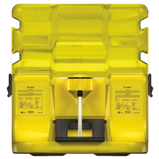 [1949] Lavaojos portátil aprobado ANSI capacidad 7 gl amarillo unidad