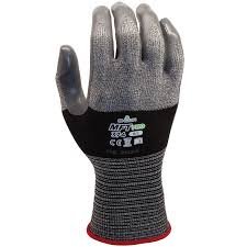 [1961] Guante palma de nitrilo Showa MFT PRO 374M negro/gris T.7 par