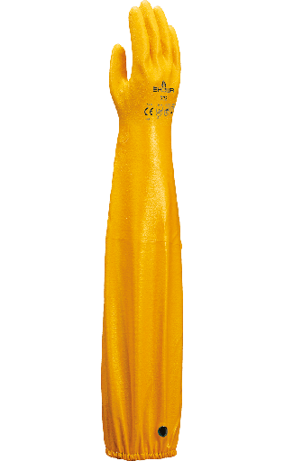 [1977] Guante nitrilo Showa 772 hasta el hombro amarillo T. 8 par 