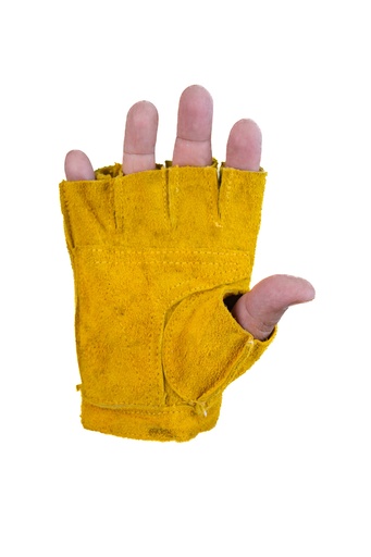 [1979] Guanteleta gamuzon amarilla par 